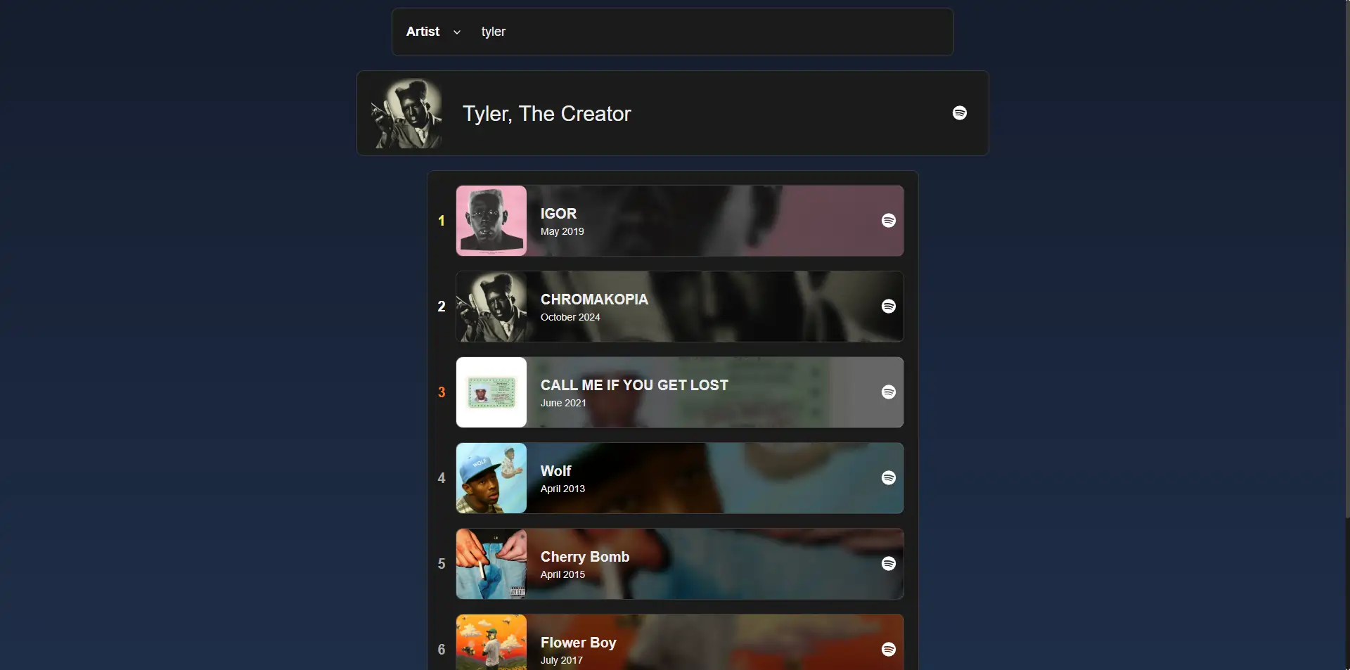 AlbumRank preview